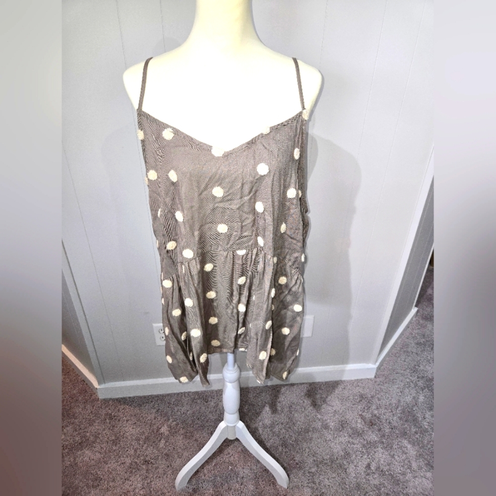 ARULA NWT Polka Dot Sleeveless cami Top NEVER WORN